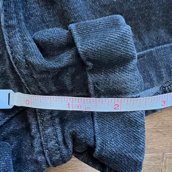 Pacsun Mom Short Size 26 Black Denim Jean Shorts Cuffed - Picture 9 of 9